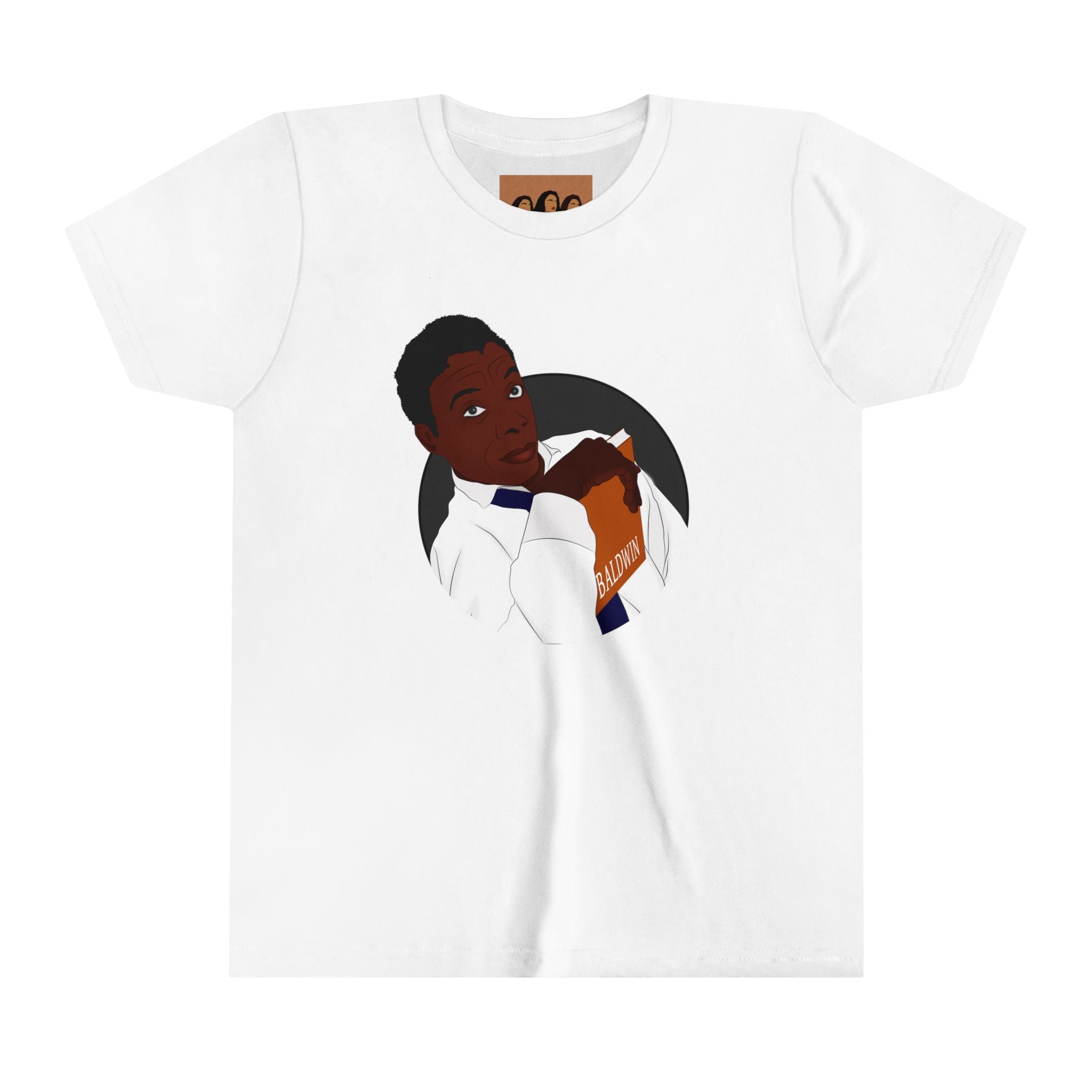 "James Baldwin" Youth Short Sleeve Tee