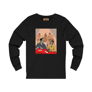 "Vintage Jazz Club Long," Sleeve Tee