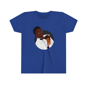 "Prolific Baldwin," Youth Short Sleeve T-Shirt