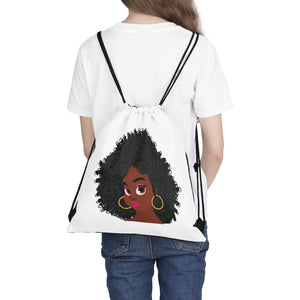 "Afro Love Girl" Outdoor Drawstring Bag