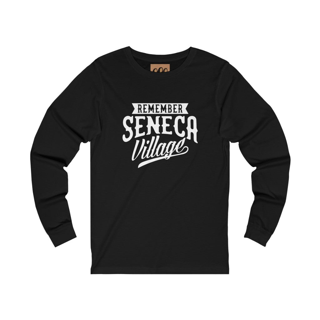 "Remember Seneca Village," Long sleeve Tee